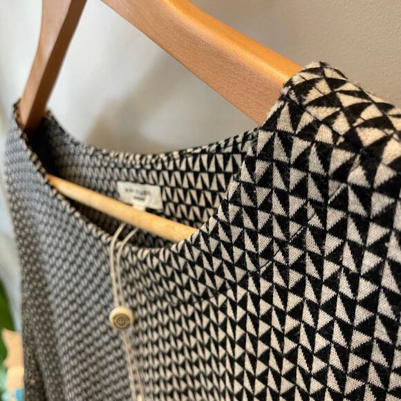 Max Studio London Blouse Medium | Geometric Print, Bell Sleeves NWT MSRP $240 - Picture 6 of 10